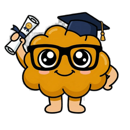 Nerdy the brain mascot proudly holding a certificate